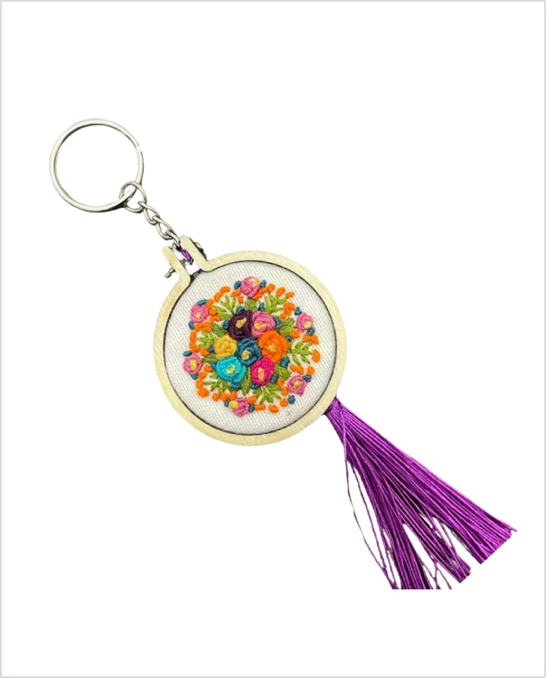 Threads of Nature Handcrafted Keychain