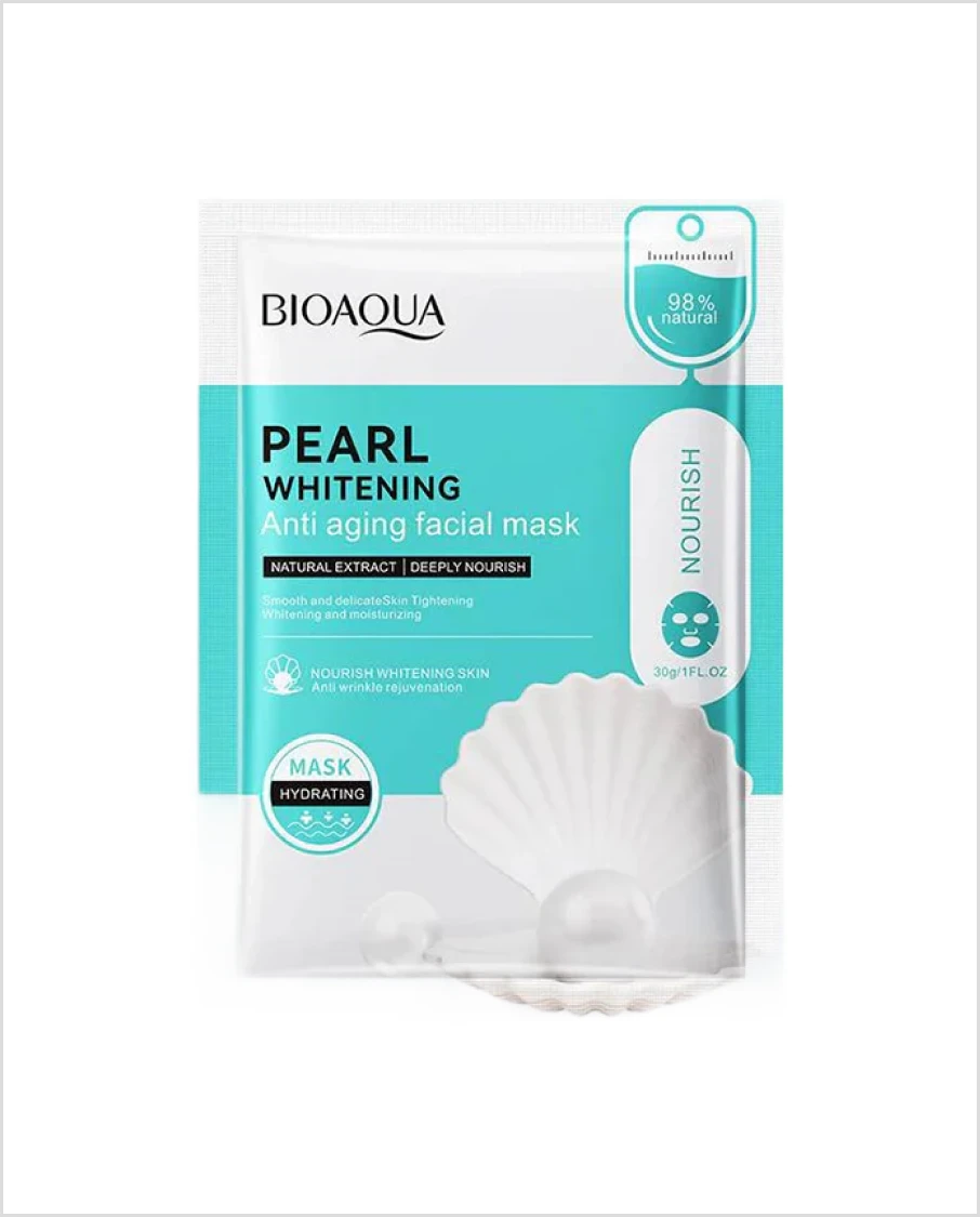 Bioaqua Pearl Whitening Anti Aging Facial Sheet Mask