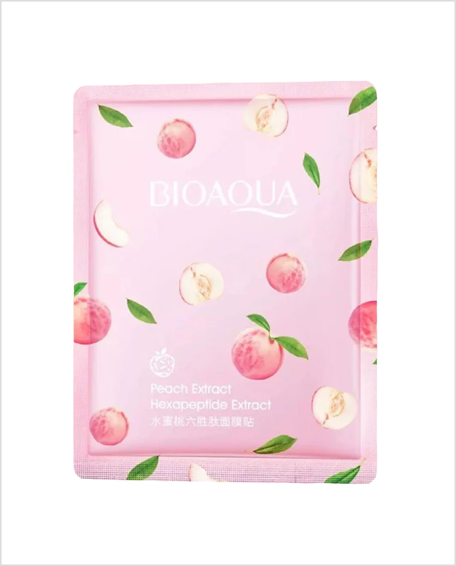 BIOAQUA Peach Extract Hexapeptide Facial Mask
