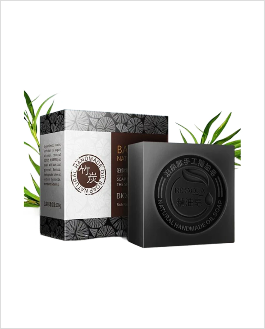 Bioaqua -Bamboo Handmade Soap Skin Blackhead Face Wash Bath Care 100g