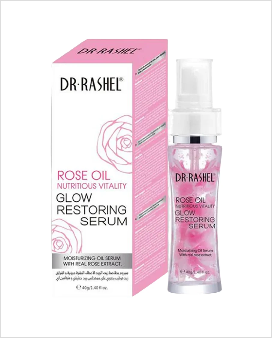 Dr Rashel Rose Oil Glow Restoring Serum Moisturizing Oil Serum with Real Rose Extract 40ml