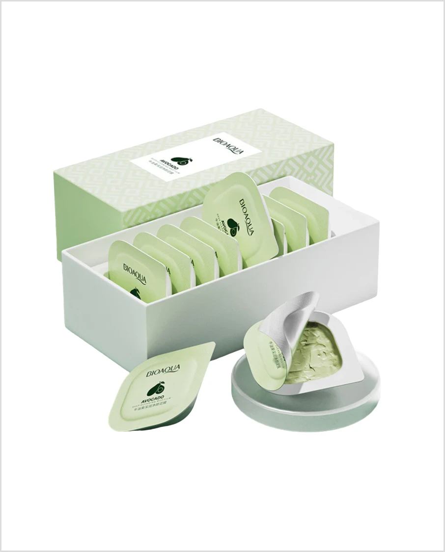 Bioaqua Avocado Fruit Deep Laminated Hydrating Face Masks – 8Pcs