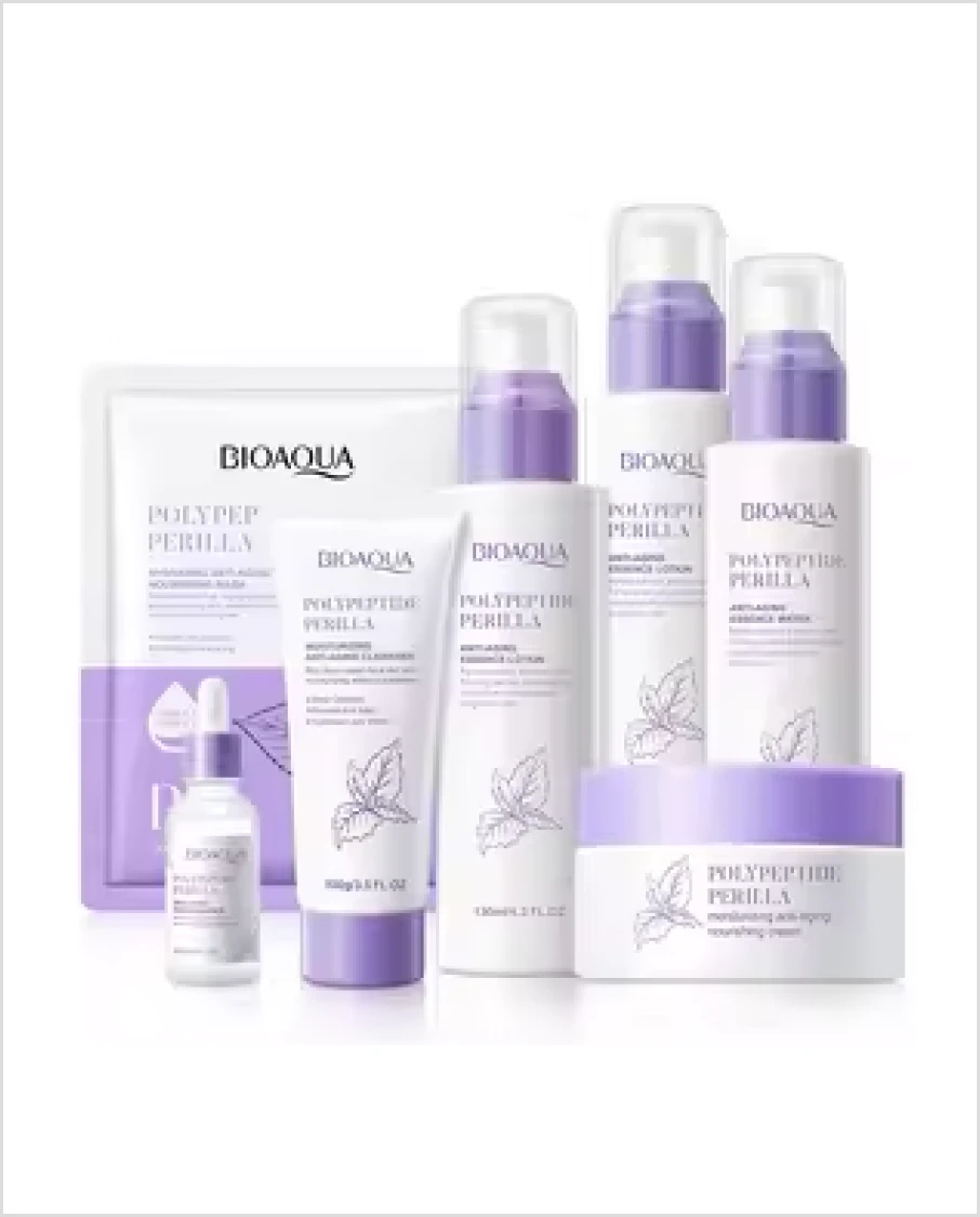 Bioaqua Pack of 4 Polypeptide Perilla Anti Aging Skin Care Set