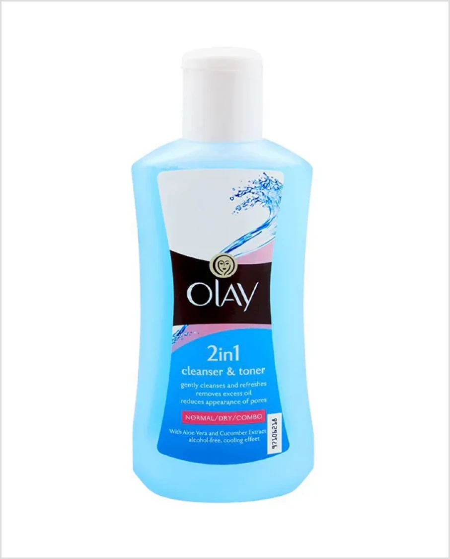 Sale Olay 2-In-1 Cleanser & Toner, Normal/Day/Combo, Alcohol Free, 200ml