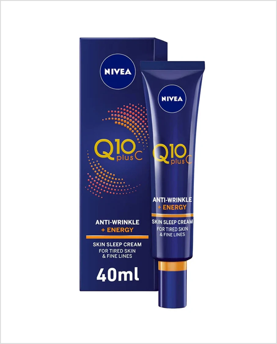 NIVEA Q10 PLUS C ANTI-WRINKLE + ENERGY NIGHT FACE CREAM, VITAMIN C, 40ML ORIGINAL NIVEA Q10 PLUS C ANTI-WRINKLE + ENERGY NIGHT FACE CREAM, VITAMIN C, 40ML ORIGINAL