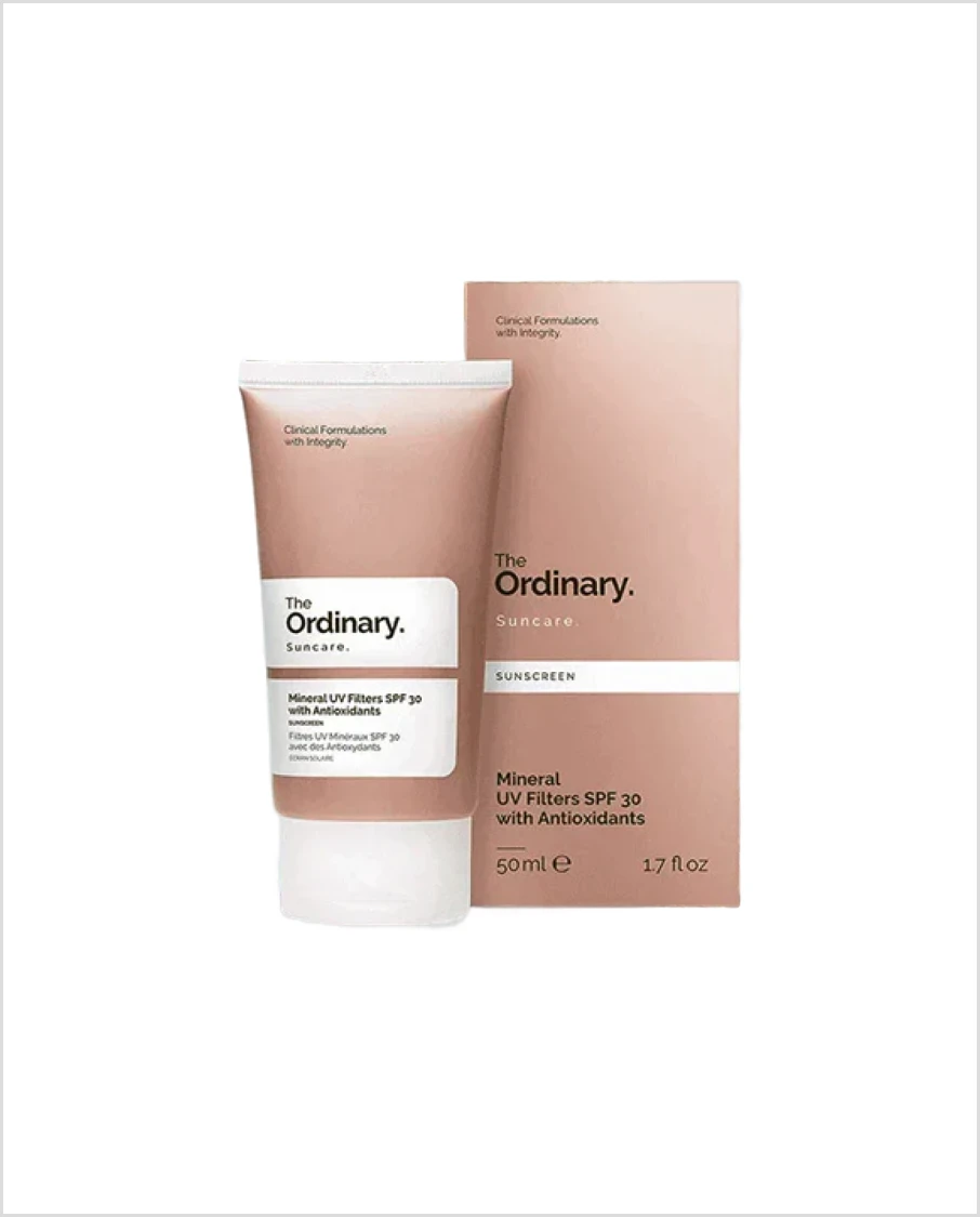 THE ORDINARY MINERAL UV FILTERS SPF 30 WITH ANTIOXIDANTS 50ML AUTHENTIC