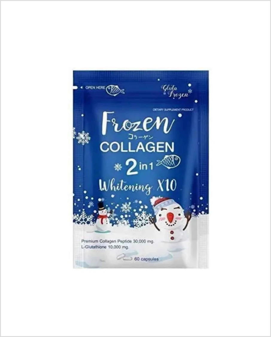 Frozen gluta collagen 2 in 1 whitening capsules made in japan imported