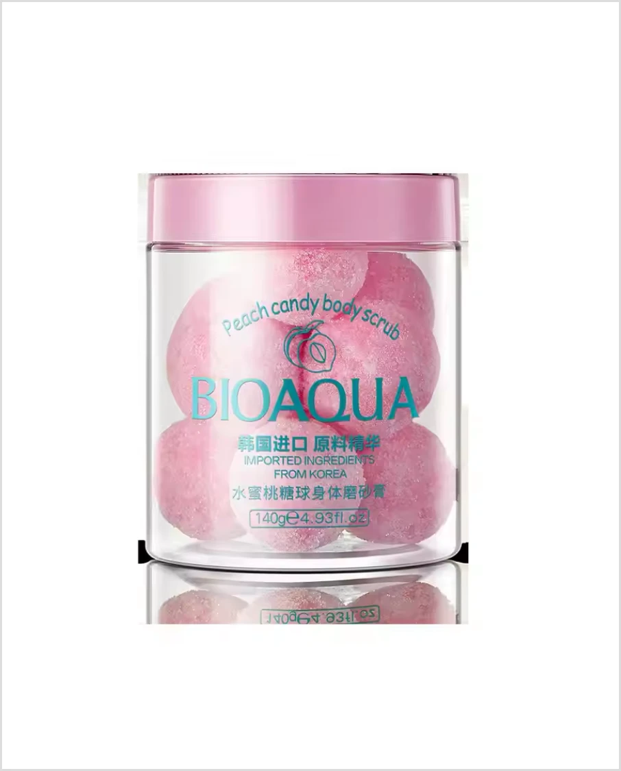 Peach sugar ball body scrubs fruit natural scrub