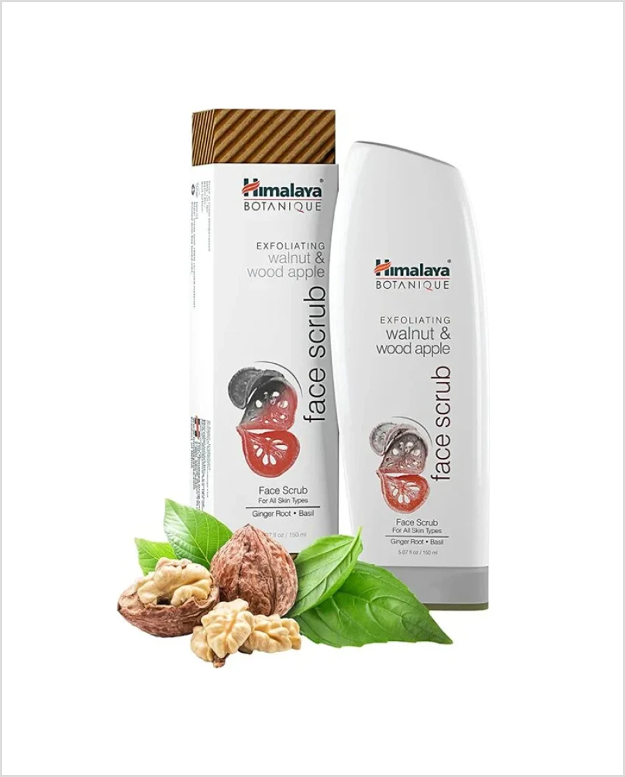 Botanique exfoliating walnut & wood apple face scrub for all skin types