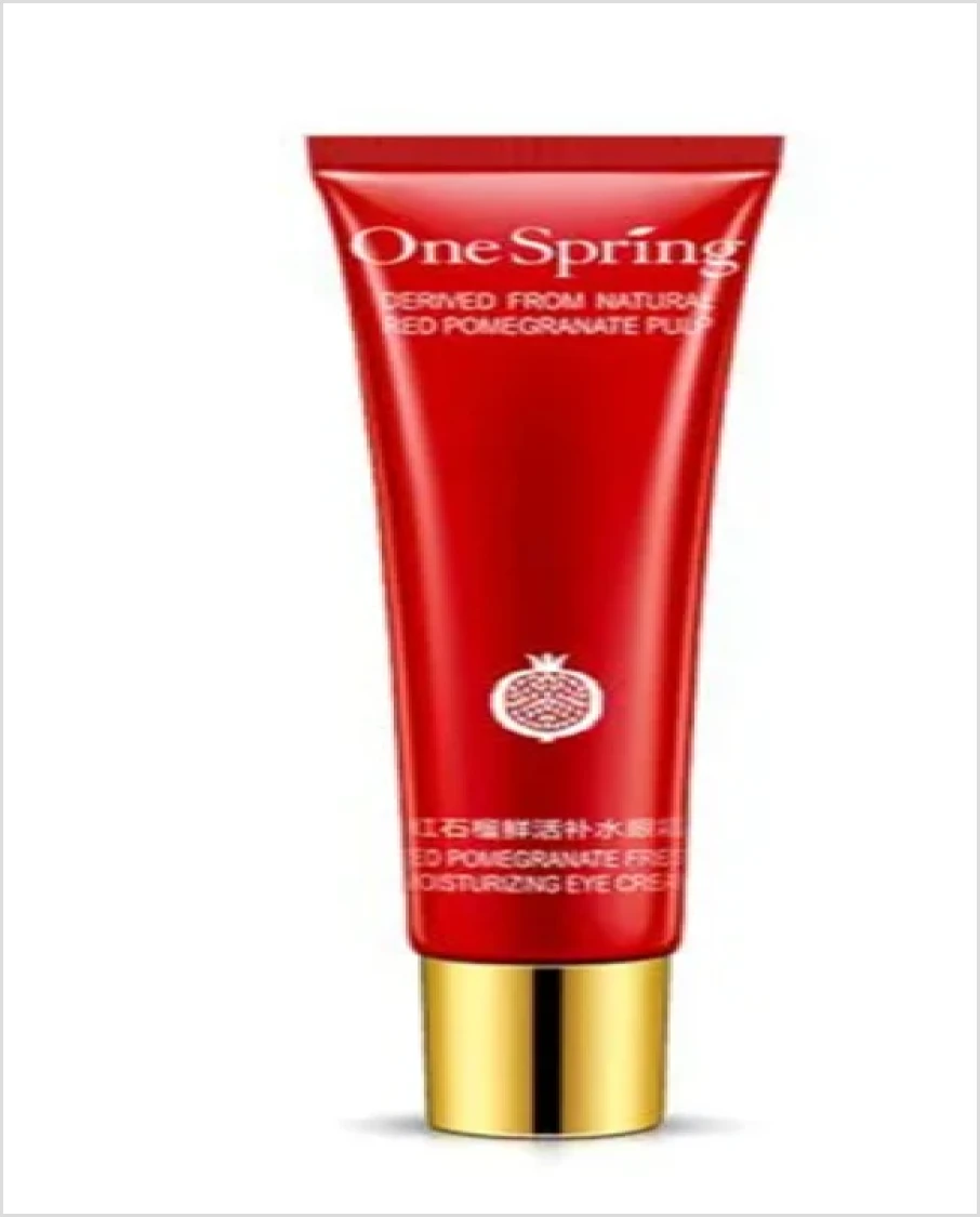 One spring red pomegranate eye cream contour eye gel for dark circles anti puffiness anti wrinkles around the eye skin care