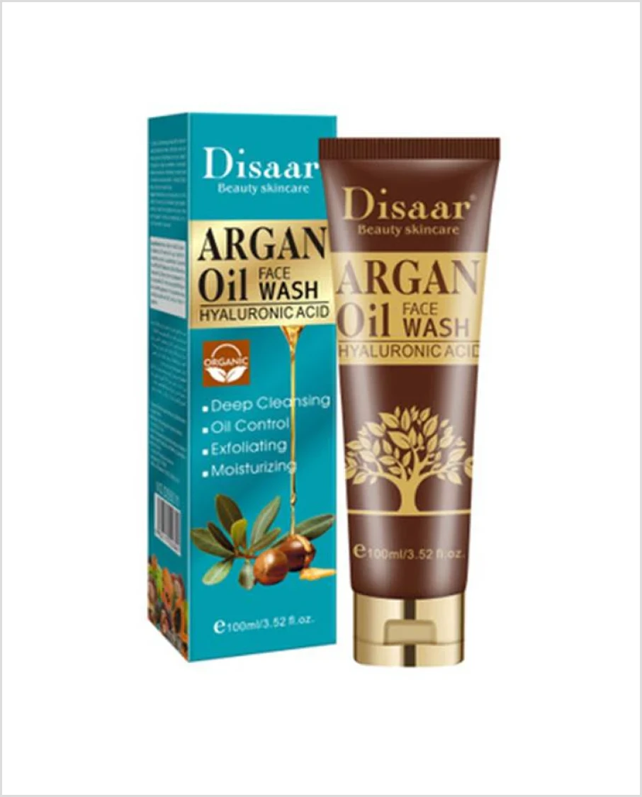 Disaar argan oil hyaluronic acid face deep cleansing moisturizing face wash 100ml