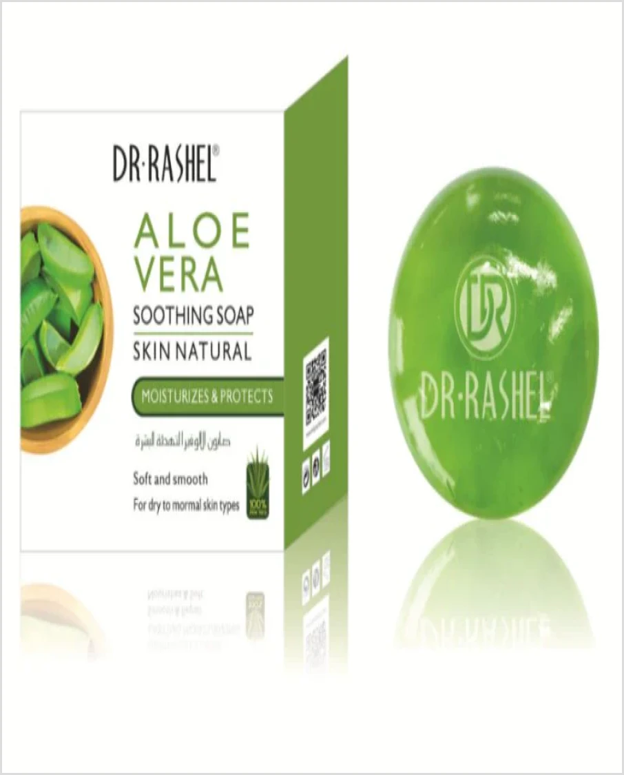 Dr Rashel Aloevera soothing soap skin natural moisturizes & protects 100g
