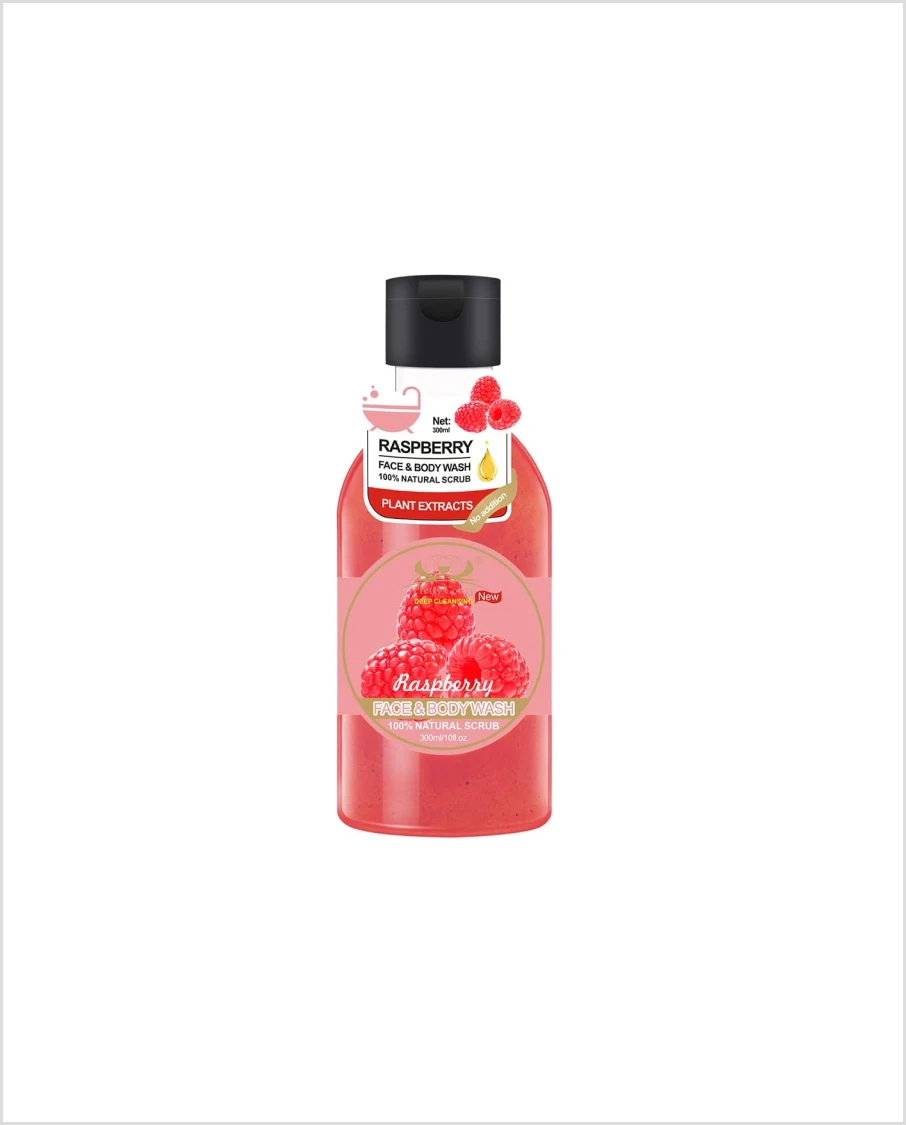 Pretty cowry raspberry face & body wash 300ml imported